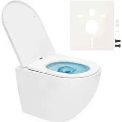 Swiss Aqua Technologies Wand-WC mit Tornado-Spülung und SoftClose-Sitz