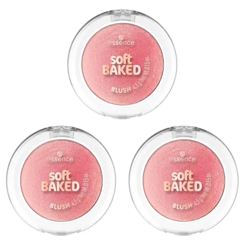 Essence Rouge SOFT BAKED BLUSH, 3-tlg., für einen soften, strahlenden Glow