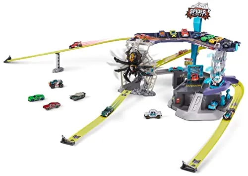 Metal Machines Spinnenangriff Spielset, Diecast Autos Rennbahn