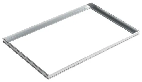 ACO Vario Winkelrahmen (Aluminium) für Schuhabstreifermatten und Roste 100x50 cm - Tür- & Bodenmatten: Robuster Aluminium-Winkelrahmen für langlebige Schuhabstreifermatten, ideal für drinnen und draußen.