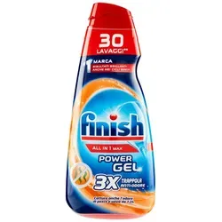 Power Gel Lavastoviglie Tutto in 1 Max Odore Geschirrspülmittel 600ml - Finish