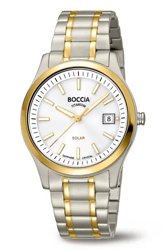 Produktbild BOCCIA Titanium Solar Damenuhr 3326-02 bicolor