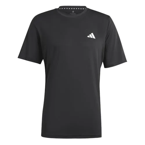 adidas Herren Train Essentials Stretch Training Tee, Black/White, L