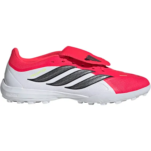adidas Unisex Predator League Fußballschuhe, Lucid Red/Core Black, 47 1/3 EU - Hochwertige Fußballschuhe mit Gummisohle für optimalen Grip auf dem Platz. Ideal für leidenschaftliche Spieler, die Leistung und Stil vereinen möchten.
