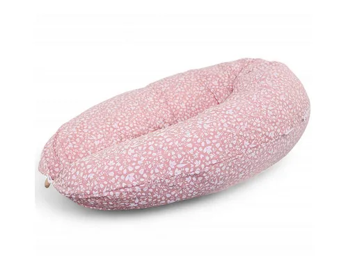 HOBEA-Germany Stillkissen Herzen pastellgrün - XXL 190cm - Stillkissen aus 100% BIO-Baumwolle, ideal für eine bequeme Still- und Schlafposition. Abnehmbarer Bezug, maschinenwaschbar und mit Holzknopfverschluss - perfekt für Schwangere und Neugeborene.