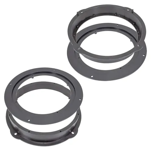 tomzz Audio 2803-021-2 Lautsprecherringe Adapter für Audi und Seat - Hochwertige Lautsprecheradapter für den einfachen Austausch von Werkslautsprechern gegen 165mm Modelle. Passend für Audi und Seat, ideal für eine verbesserte Klangqualität ohne Komplikationen beim Einbau.