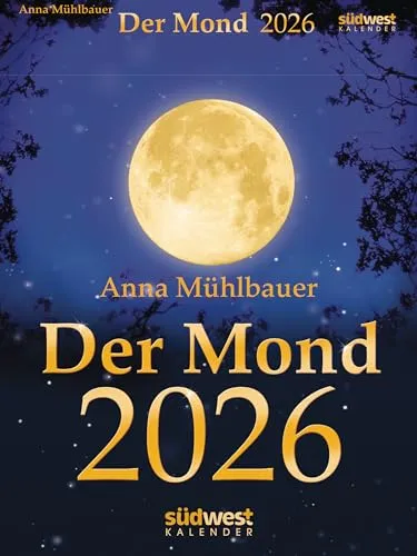 Der Mond 2026 - Tagesabreißkalender - Kalender für 2026 mit täglichen Mondphasen und inspirierenden Zitaten, ideal für Astronomie-Liebhaber und zur Gestaltung eines bewussten Alltags.