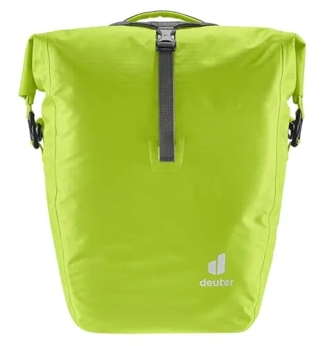 deuter Weybridge 25+5 Wasserdichte Hinterradtasche - Fahrradtasche mit BagFix-Halterung, wasserdicht und ideal für Abenteuer. Verstellbarer Tragegriff und 2-Wege-Roll-Top Verschluss bieten optimalen Schutz und Flexibilität.