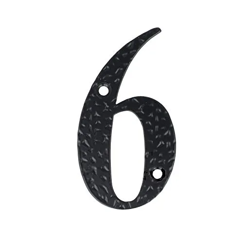 Schwarz Beschichtete Hausnummern 0-9 Buchstaben A-h Hausziffern Zimmertürnummern Landhausstil 6
