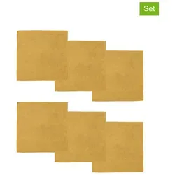 DDDDD 6er-Set: Mikrofasertücher in Gelb - (L)30 x (B)30 cm in gelb von DDDDD
