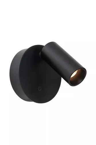 Licht-Erlebnisse Wandstrahler GEMIN, LED fest integriert, LED Aluminium Dimmer verstellbar Schwarz 2700-4000 K warmweiß 120 lm