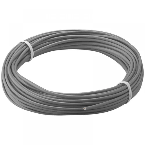 Kupferlitze isoliert, 1x0,14mm, 10m - Farbe: grau