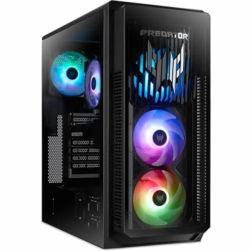 Acer Predator Orion 5000 PO5-660 Gaming Desktop - Tower-PC für maximierte Gaming-Performance mit Intel Core Ultra 7, 32GB RAM und 2TB SSD für blitzschnelle Ladezeiten und flüssige Grafiken dank GeForce RTX 5070.