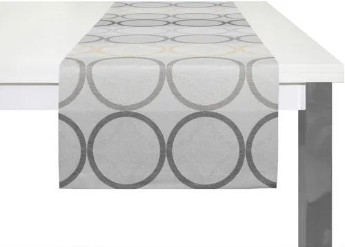 Wirth Tischläufer ZIRBELLO in grau von Wirth