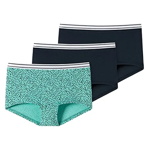 Schiesser Mädchen 3 PACK Unterwäsche Shorts - Unterhosen für Mädchen, aus 95/5 Organic Bio Baumwolle, mit weichem Bündchen und bequemem Beinausschnitt für höchsten Tragekomfort.