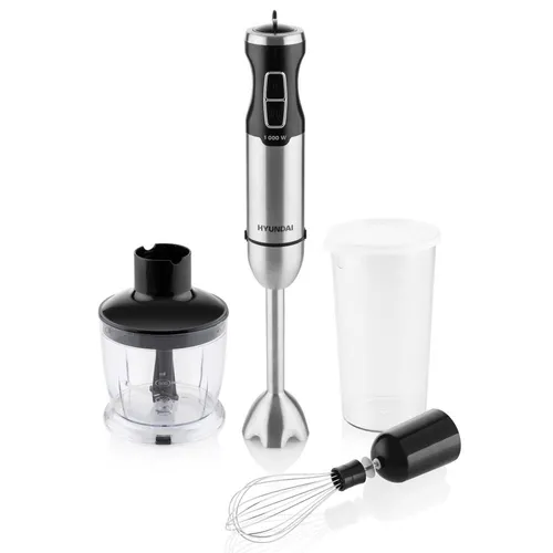 Hyundai Stabmixer HYUHB1000, 1000 W - Leistungsstarker Küchenhelfer - Stabmixer, 1000 W für müheloses Pürieren und Mixen, ideal für schnelle und gesunde Zubereitung in Ihrer Küche.