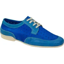 Eject Komfort Schnürschuhe Jano Herren Blau 43 EU - Schnürer aus hochwertigem Glattleder und Velourleder-Mix, mit bequemem Echtleder-Komfortfußbett und Gummisohle für optimalen Tragekomfort im Alltag.