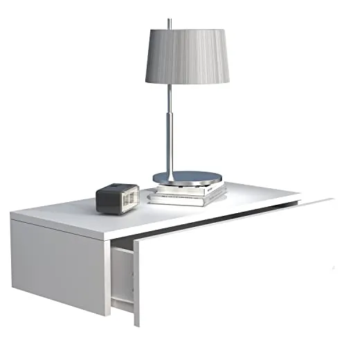 VCM Nachtschrank Usal M 60 cm - Nachttisch mit stabiler Wandmontage und praktischer Ablagefläche, ideal für jedes Wohnambiente. Maße ca. H. 15 x B. 60 x T. 30 cm.