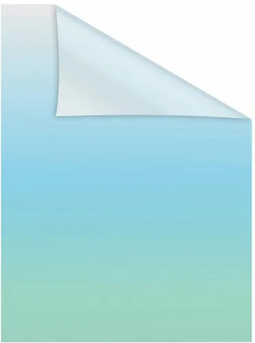 LICHTBLICK ORIGINAL Fensterfolie Ombre Petrol - Blickdicht und Strukturiert - Fensterfolie für Sichtschutz im Innenbereich, selbstklebend mit dekorativer Milchglasoptik in petrol. Ideal für glatte Glasflächen und einfach zu montieren.