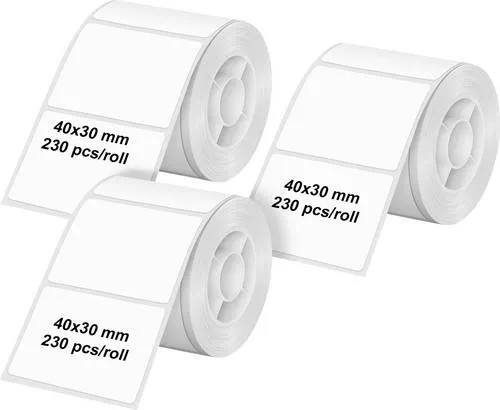 Olympia Etiketten (Rolle) 40 x 30mm Thermodirekt Papier Weiß 3 St. 6321 Universal-Etiketten