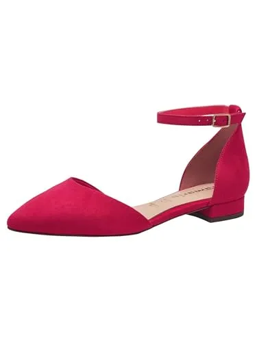 Tamaris Pumps Damen Vegan Elegant in Pink, EU 40 - Damen-Pumps aus veganem Material, mit bequemer Decksohle und stilvollem Blockabsatz für modischen Komfort und sicheren Halt im Alltag.