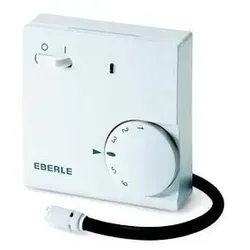 Eberle Controls Fußbodenregler FR-E 52531/i - Effiziente Temperaturanpassung - Thermostat für präzise Fußbodentemperaturregelung, ideal für Elektroheizungen. Einfache analoge Bedienung und Fernfühler inklusive.