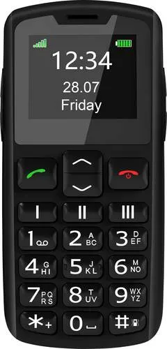 Beafon SL230 2G Handy für Senioren, Schwarz