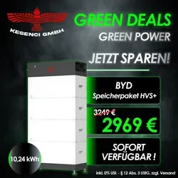 BYD Speicherpaket Batteriespeicher 10.24 kWh HVS+ von BYD
