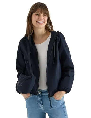 Cecil Damen Übergangsjacke mit Kapuze - Stilvolle gefütterte Jacke für den Outdoor-Einsatz, mit praktischen Taschen und sportivem Design für jede Gelegenheit.