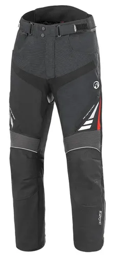 Büse B.Racing Pro Textilhose - Wasserdicht & Atmungsaktiv - Schwarz - XXL - Motorradhose mit Humax Klimamembrane, winddicht und atmungsaktiv. Ergonomischer Schnitt und verstellbare Knieprotektoren sorgen für optimalen Komfort und Sicherheit.