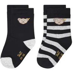 Steiff Haussocken Socken 2er Pack GOTS Socken + Strumphosen blau 27-30