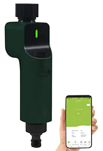 Royal Gardineer ZigBee Bewässerung: Smarter Bewässerungscomputer für Ihren Garten - Bewässerungscomputer mit App- und Sprachsteuerung, ideal für automatisierte Gartenbewässerung. Wetterdatenabgleich und Wasserverbrauchsanzeige in der App.