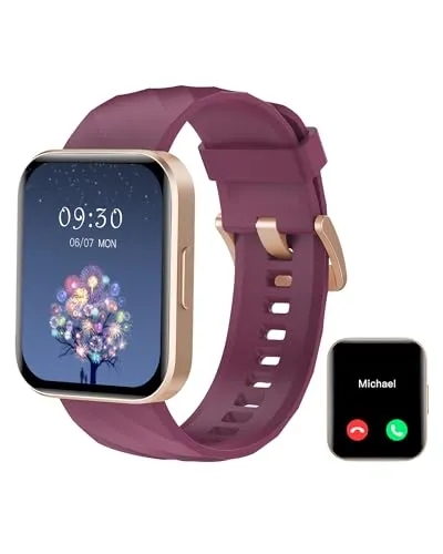 RUIMEN Smartwatch für Damen Herren Bluetooth-Anruffunktion 1.85