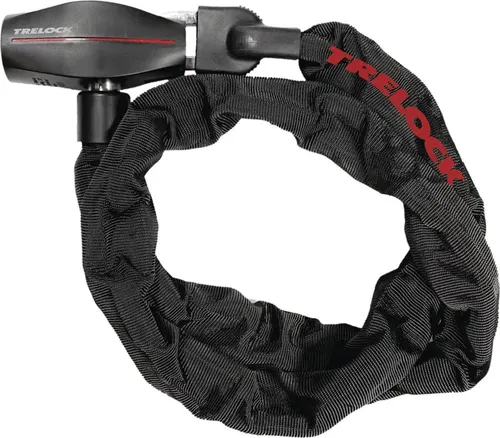 TRELOCK Kettenschloss BC 480 - 1100 mm, 7,5 mm Durchmesser - Fahrradschlösser mit hoher Sicherheit, flexibles Design und robustes Material für optimalen Diebstahlschutz.