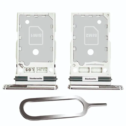 SAMSUNG GALAXY S22 ULTRA 5G SIM KARTEN HALTER TRAY ADAPTER FACH SLOT WHITE WEISS