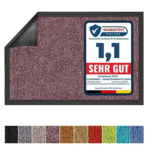 Floordirekt Schmutzfangmatte Rhine in lila von Floordirekt