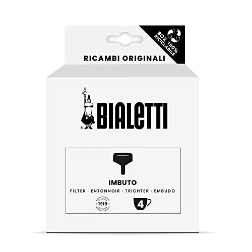Bialetti Ricambi, Includes 1 Funnel Filter, Compatible with Moka Orzo Express Bialetti 4 cups