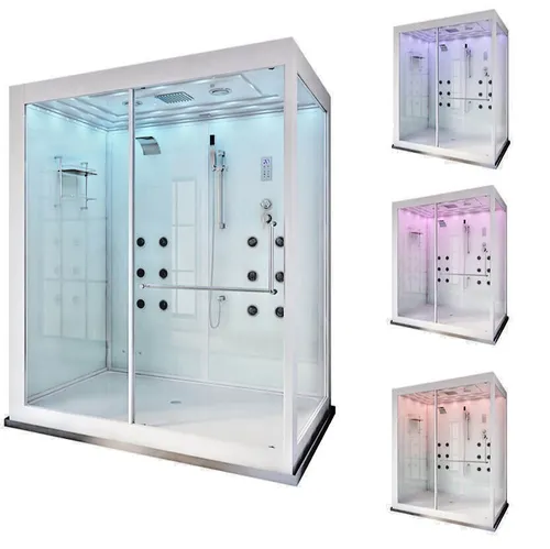 DEKO VERTRIEB BAYERN Dampfdusche XXL Luxus mit LED und Radio