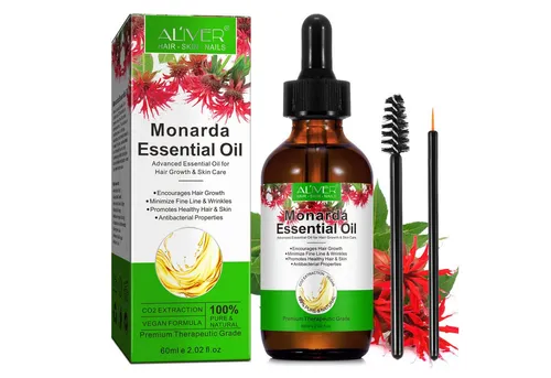 ALIVER Haaröl Monardaöl Wilde Bergamotte Bienenbalsam Ätherisches Pflegeöl, 1-tlg., Haaröl, Augenbrauen, Wimpern,Gesicht