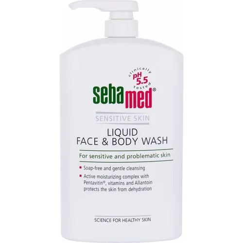 sebamed Duschgel Sensitive Skin 1000ml - Medizinische Körperpflege für empfindliche Haut, sanfte Reinigung mit pH-neutraler Formel, ideal für die tägliche Anwendung.