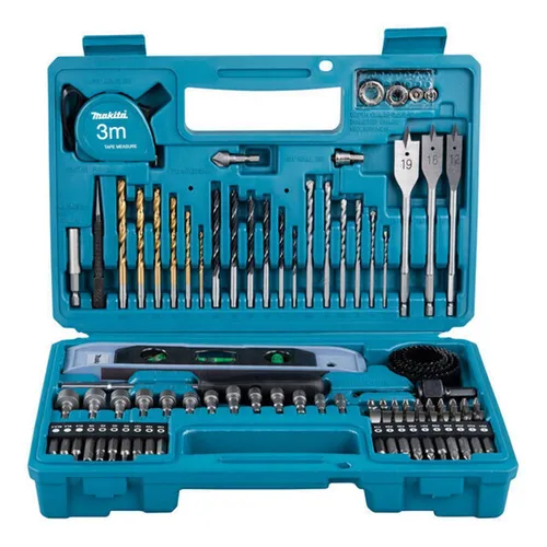 MAKITA Bit- und Bohrerset - 102-teilig - Bohrer-Bits Set mit 102 Teilen, inklusive diverse Bits und Bohrer für vielseitige Anwendungen, ideal für Profis und Heimwerker.