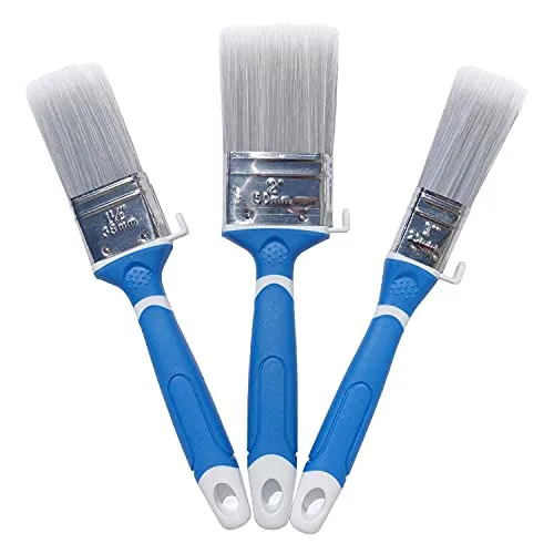 TubeRoo Lasurpinsel Set, Pinsel 25 38 50 mm, Profi Flachpinsel Lackierpinsel Lackpinsel Malerpinsel Farbpinsel für Lasur Lack Öl Wand-Farbe Acryl Holz Metall