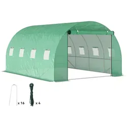 Outsunny Folientunnel für Garten, 298x198x398 cm von Outsunny