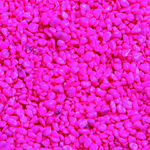 Flamingo 400430 Kies neon rosa, 1 kg