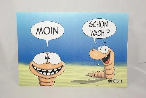 Tischset / Platzset Hösti Moin schon wach Wattwurm ca. 44x30cm