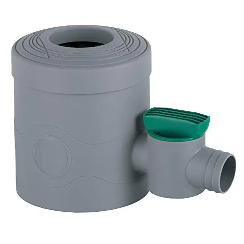 GARANTIA Regentonne Regensammler DN 68-100 mit Hahn, grau - Regentonne für effiziente Regenwassernutzung, inklusive praktischem Hahn für einfachen Wasserzugang.