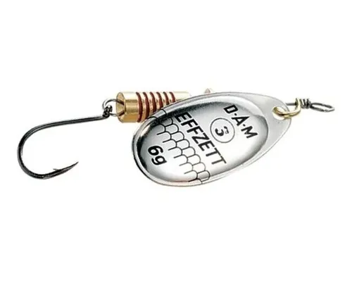 DAM Effzett FZ Spinner mit Einfachhaken Silber Gr. 3 / 6g
