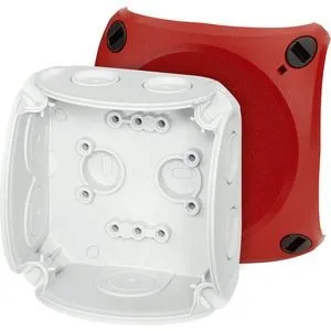 Hensel DK 0200 R Kabelabzweigkasten ohne Klemme IP66 rot/grau 93x93x62mm