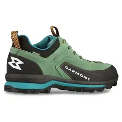 Garmont Dragontail WP (G-Dry) Damen Wanderschuh UK 7,5 - frost green/deep green - Der Garmont Dragontail WP Damen Wanderschuh bietet Stabilität und Leichtigkeit für Wanderungen. Mit G-DRY-Technologie für optimalen Wetterschutz und einer robusten Gummilaufsohle für hervorragende Traktion.
