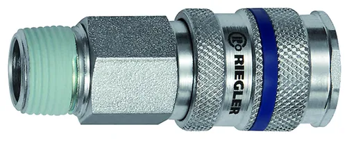 Riegler SchnellverschlusskupplungNW 7,8, Stahl, AG R1/4